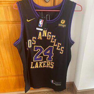 Jordan La Lakers Kobe Bryant Yellow #24 Jersey